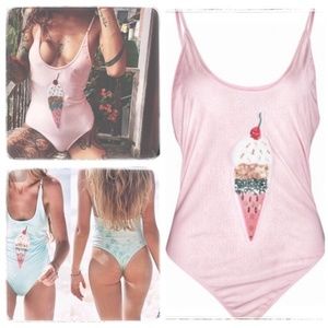 CHEEKY ICE CREAM BODYSUIT MONOKINI
